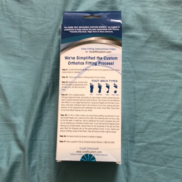 Corefit Custom Insoles & Arch Orthotics Since 1932 *BRAND NEW IN BOX NEVER USED* - Picture 5 of 6